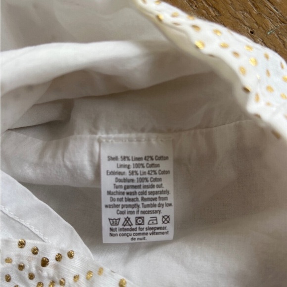 Janie and jack Rachel Zoe gold metallic cold shoulder dress - Picture 8 of 8